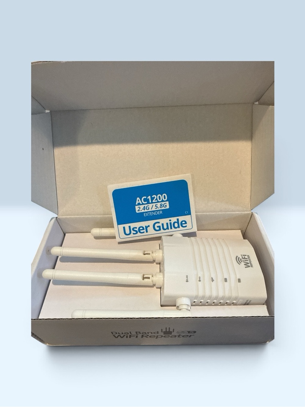 Amazon AC1200 Dual-Band WiFi Extender - White